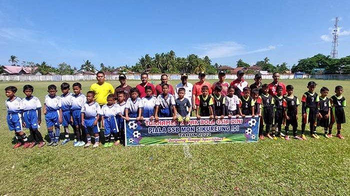 6 Tim Anak Usia Dini, Rebutan Piala SSB Mon Sikureung di Idi Rayeuk Aceh Timur