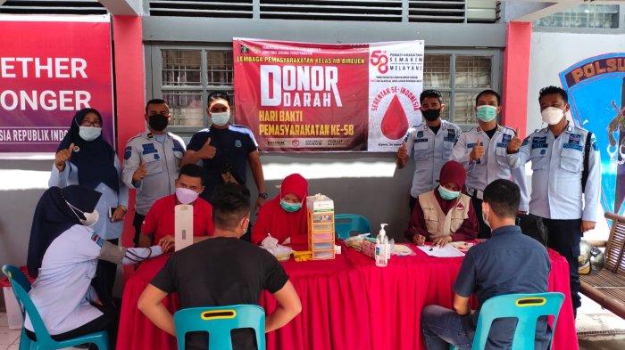 Jajaran Lapas Bireuen Gelar Donor Darah, UTD RSUD dr Fauziah Butuh Darah 35-45 Kantong Per Hari