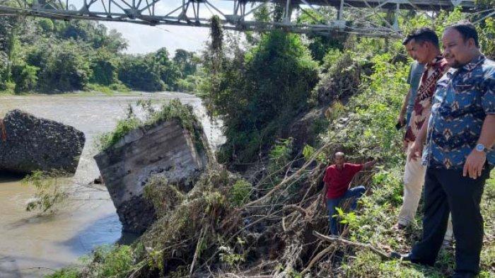Pondasi Jembatan Lamkleng Aceh Besar Sudah Setahun Lebih Roboh, Hingga Kini belum Diperbaiki