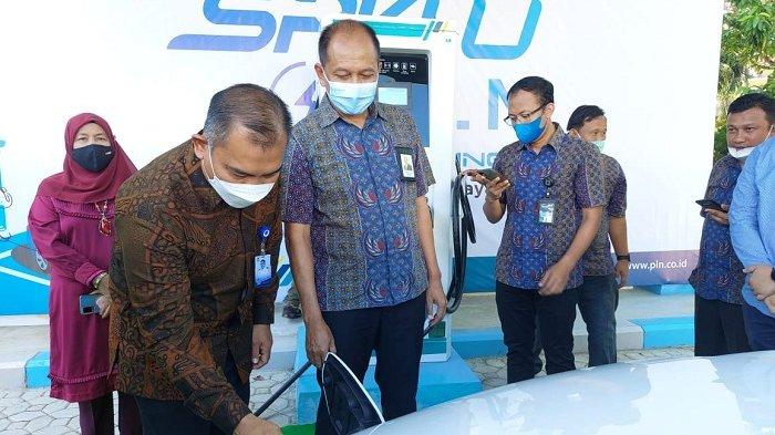 SPKLU Pertama di Aceh Diresmikan, Dukung Perkembangan Kendaraan Listrik