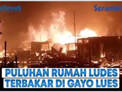 VIDEO – Puluhan Rumah di Gayo Lues Musnah Dilahap Api