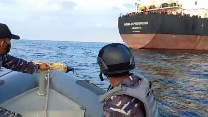 Diduga Bawa Muatan Palm Oil, TNI AL Amankan 2 Kapal Tanker di Selat Malaka dan Perairan Kalimantan