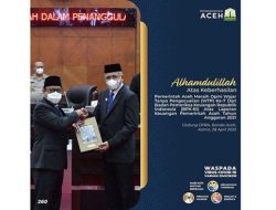 Pemerintah Aceh Kembali Meraih Opini WTP Ke-7 Dari BPK RI Atas LKPA Tahun 2021