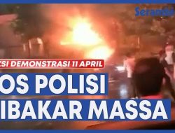 VIDEO Diduga Buntut Ricuhnya Demonstrasi 11 April, Pos Polisi Pejompongan Tanah Abang Dibakar Massa