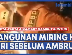 VIDEO Fakta-fakta Alfamart Km 15 Gambut Kalsel Runtuh, Bangunan Miring ke Kiri Sebelum Ambruk