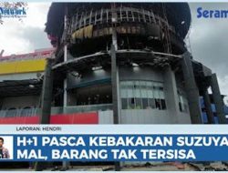 VIDEO H+1 Pasca Kebakaran Suzuya Mal, Barang Dagangan Habis Tak Bersisa