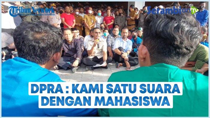 VIDEO Hasil Demo, DPRA Siap Tanda Tangani Semua Tuntutan Mahasiswa