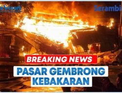 VIDEO Kebakaran Pasar Gembrong Jakarta Timur, Api Belum Padam Hingga Saat Ini