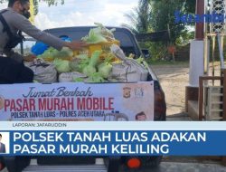 VIDEO Permudah Warga Peroleh Minyak Goreng, Polsek Tanah Luas Adakan Pasar Murah Keliling