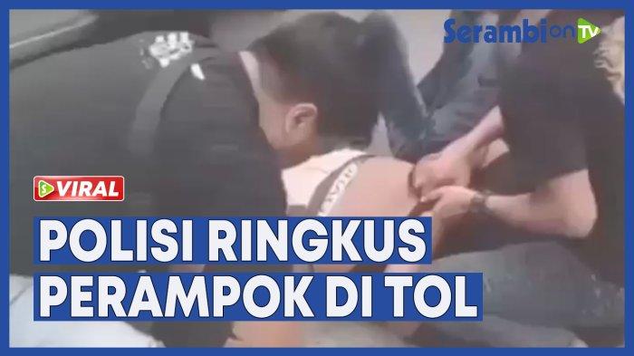 VIDEO Rekaman Detik-detik Polisi Ringkus Komplotan Perampok di Tol Pasir Koja Bandung