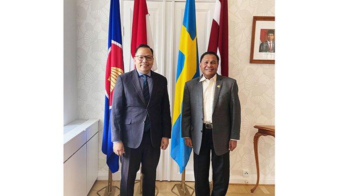 Abdullah Puteh dan Dubes RI Bicarakan Dukungan Swedia bagi Kemajuan Perekonomian Aceh