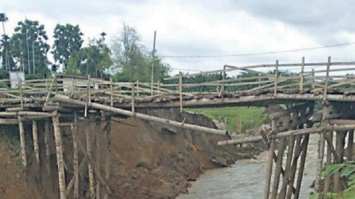 Jembatan Darurat Baru Dibangun Ambruk, Puluhan Gampong di Aceh Utara Terisolasi