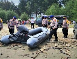 Kapolres Aceh Barat Siapkan Perahu Karet di Lokasi Pemandian Wisata