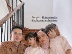 Lebaran Bareng Aufar Hutapea dan Kedua Anaknya, Olla Ramlan Sebut Sang Suami Bestie