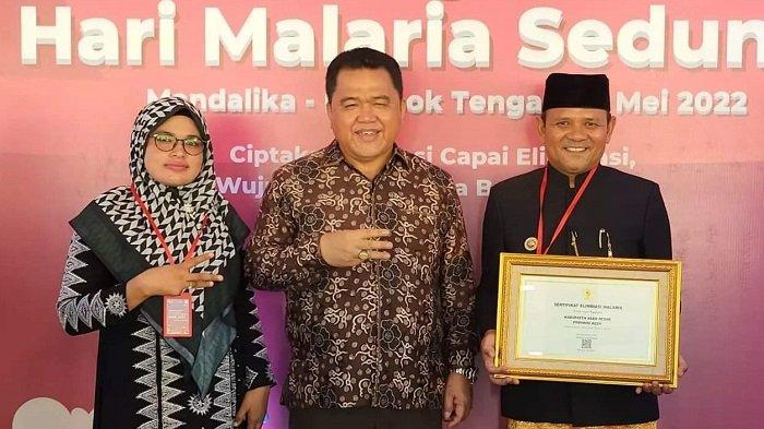 Menteri Kesehatan RI Tetapkan Aceh Besar Bebas Malaria, Kasus Terakhir Terjadi 2021