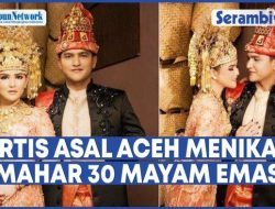 VIDEO Artis Berdarah Aceh Qausar Harta dan Masayu Clara Resmi Menikah, Mahar 30 Mayam Emas