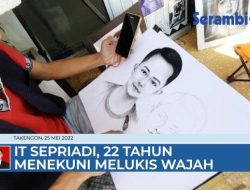 Inspiratif! Kisah It Sepriadi, 22 Tahun Menekuni Pelukis Sketsa Wajah