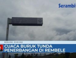 VIDEO Cuaca Buruk, Penerbangan di Bandara Udara Rembele Ditunda