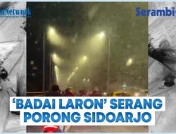 VIDEO Jembatan Sungai Porong Sidoarjo di Serang ‘Badai Laron’