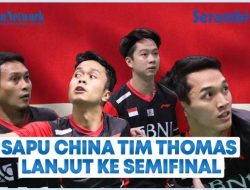 VIDEO Jonatan Christie Kunci Tiket Indonesia ke Semifinal Piala Thomas 2022