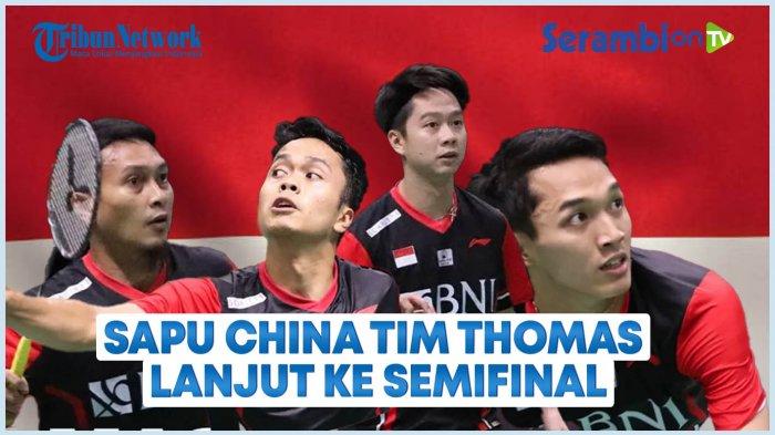 VIDEO Jonatan Christie Kunci Tiket Indonesia ke Semifinal Piala Thomas 2022