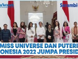 VIDEO Miss Universe dan Pemenang Puteri Indonesia 2022 Jumpa Presiden Jokowi