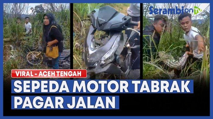 VIDEO Pengendara Motor Matic Kecelakaan di Pantan Terong, Diduga Tidak Menguasai Jalan