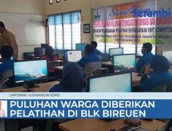 VIDEO Puluhan Warga Ikuti Pelatihan di BLK Bireuen