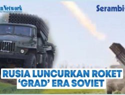 VIDEO Rusia Luncurkan Roket MLRS Era Soviet yang Bisa Menyebar ke Langit Ukraina