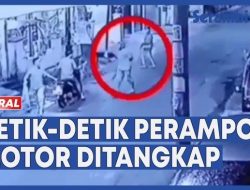 VIDEO VIRAL Detik-detik Anggota Polsek Medan Baru Tangkap Perampok Sepeda Motor, Kaki Pelaku di Dorr