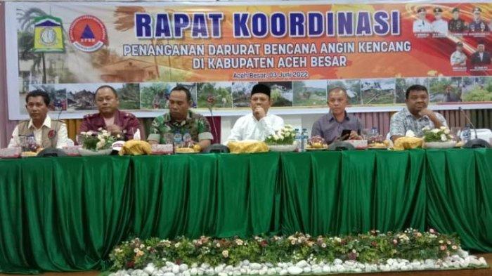 Aceh Besar Siaga Darurat Bencana Angin Kencang, 207 Rumah Warga dan 24 Fasilitas Umum Rusak