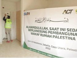 Rumah Wakaf Masyarakat Aceh Utara untuk Palestina Hampir Rampung, Kini Tahap Interior dan Listrik