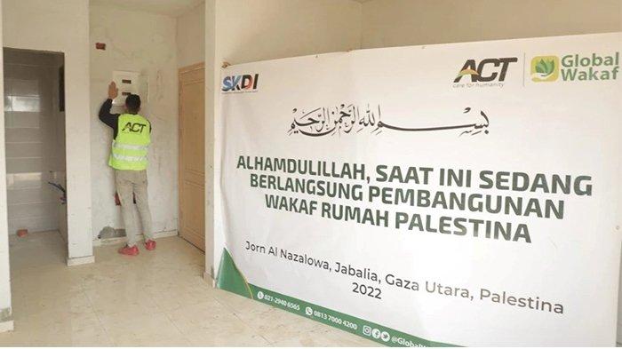 Rumah Wakaf Masyarakat Aceh Utara untuk Palestina Hampir Rampung, Kini Tahap Interior dan Listrik