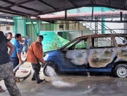 Sudah Lama Rusak dan tak Dipakai, Mobil Operasional STAIN Meulaboh Hangus Terbakar di Tempat Parkir