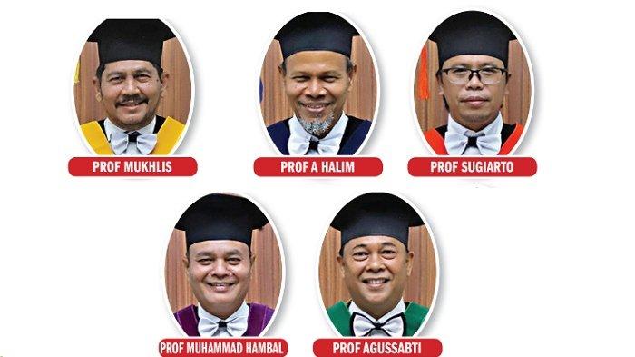 Universitas Syiah Kuala Kukuhkan Lima Profesor Baru