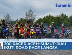 VIDEO 200 Racer Aceh-Sumut-Riau Ramaikan Road Race di Kuala Langsa