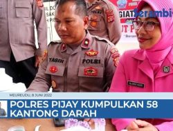 VIDEO Jelang HUT ke-76 Bhayangkara, Polres Pijay Kumpulkan 58 Kantong Darah